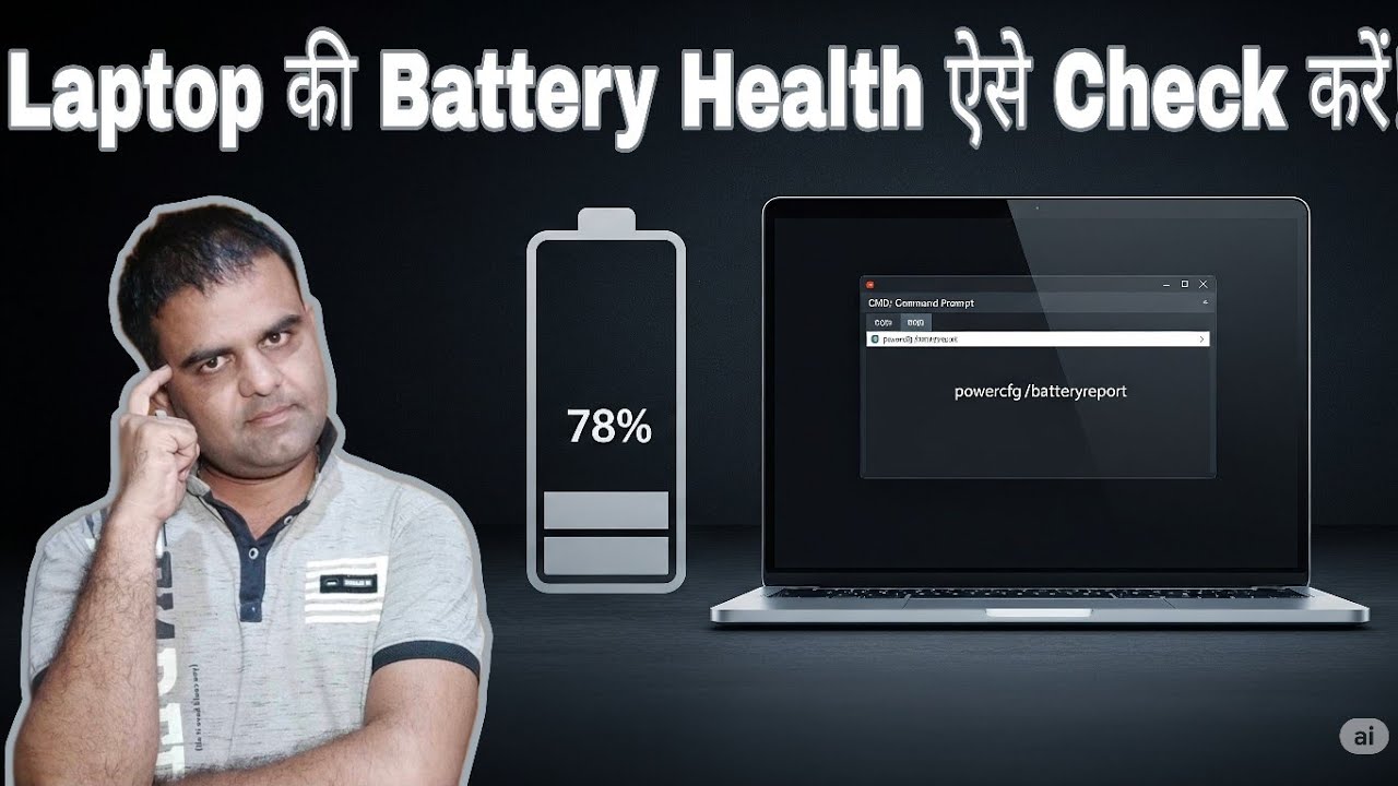 :🔋 Laptop Battery Health कैसे Check करें? | CMD से पूरी Battery Report पाएं आसान तरीके से!