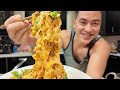 Spicy Garlic Noodles Recipe- @tiffyycooks  Kai dong Noodle