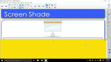 SMART Notebook Tutorial: How to Use Screen Shade