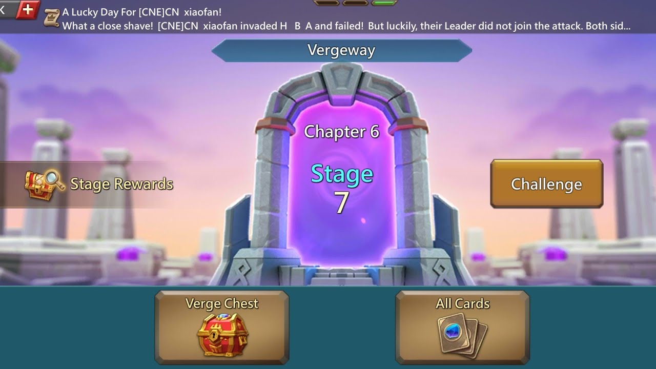 VERGEWAY CHAPTER 6 STAGE 7 | LORDS MOBILE