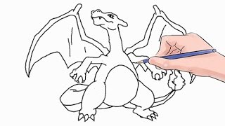 How To Draw Charizard  Pokemon Sketch Tutorial Step by Step  YouTube
