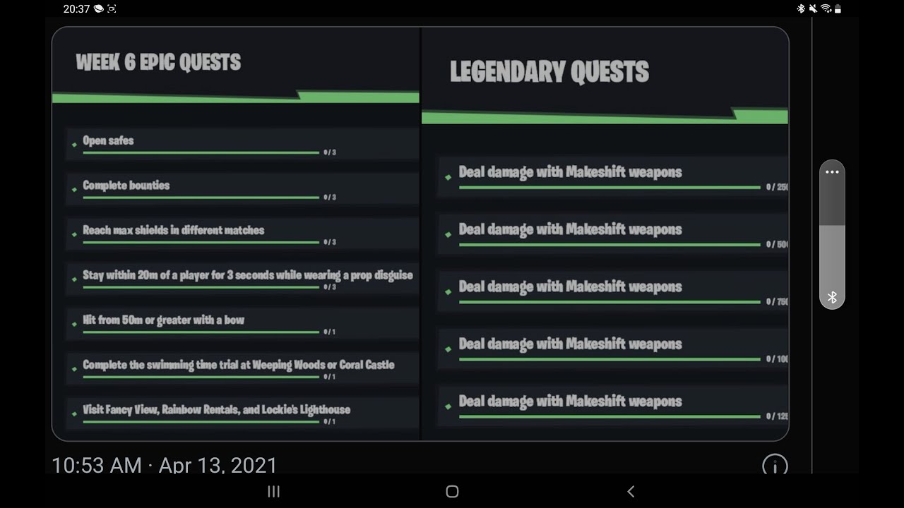 Fortnite ALL LEAKED Week 6 Challenges Epic & Legendary Quests guide - Season 6 Chapter 2