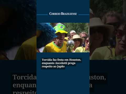 TORCIDA FAZ FESTA EM HOUSTON, ENQUANTO ANCELOTTI PREGA RESPEITO AO JAPÃO