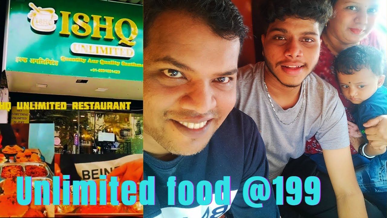 Unlimited Food@ JUST ₹199 Full Buffet| Ishq Unlimited | Seawoods | ATUL SHERE VLOGS 