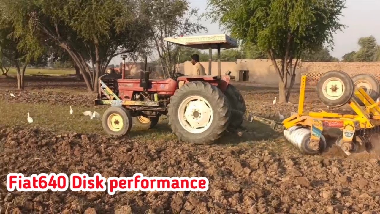 Fiat 640 Tractor Disk performance !