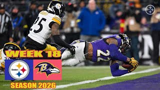 Baltimore Ravens Vs Pittsburgh Steelers Semana 18 Juego 3 Y 4 4 De Enero De 2026 Nfl Hoy  Lo