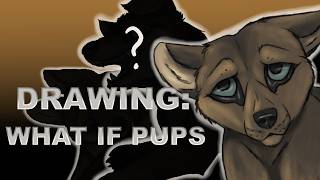 ( SpeedDraw/Timelapse ) Making Some What If Wolf Pups.