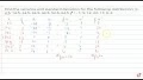 JEE MAINS 2018 JEE MAINS 2018 Find the variance and standard deviation for the following    dist...