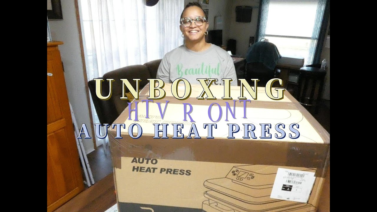 Unbox this Auto Heat Press from @HTVRONT with me! 📦 I've wanted a he