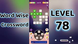 Word Wise Crossword Level 78 🧩 | Smart Crossword Puzzle Walkthrough | Go Answer