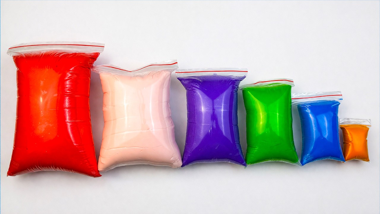 ASMR Clay Unboxing | From Small to Large - Super Satisfying Sounds (5:28 Minutes)