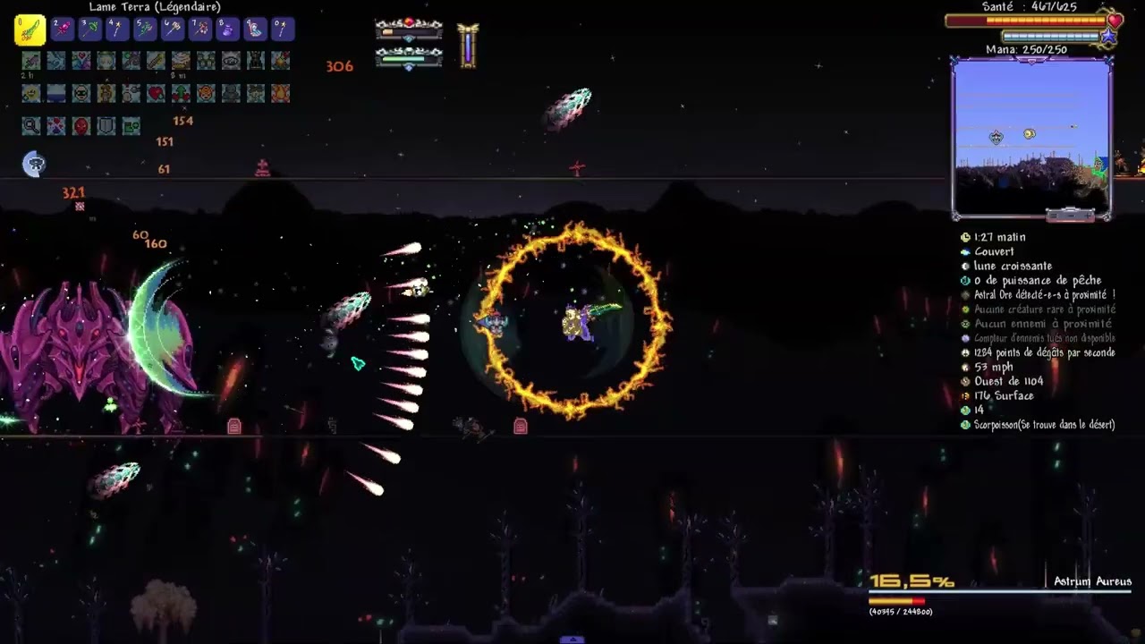 Terraria Calamity Death Master mode (post-update, 2026) astrum aureus