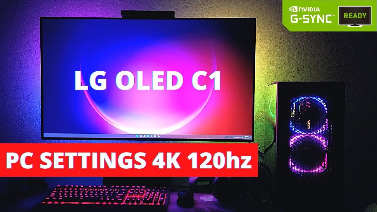 120Hz PC GAMING on an LG OLED C1 4K TV?! 