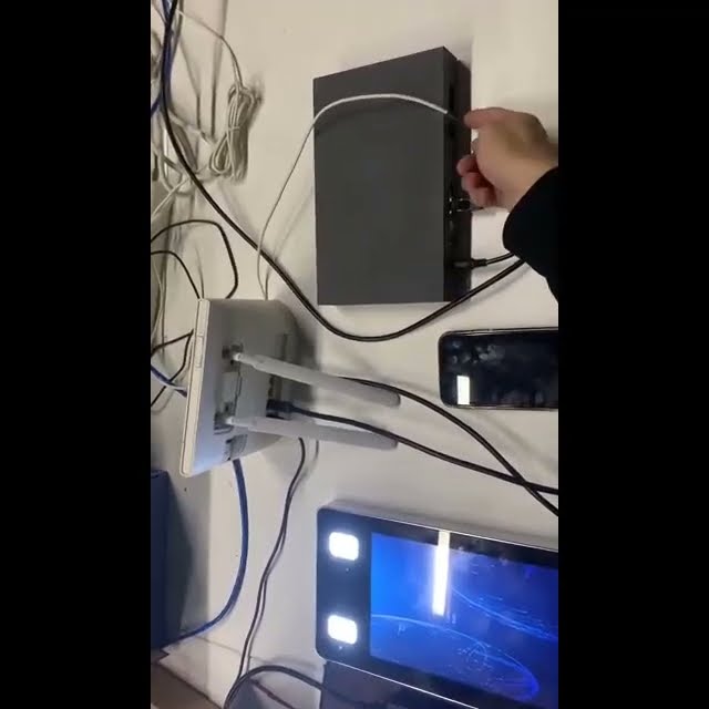 Multi apartment video doorbell with ip pbx for call forwarding to a
