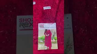 Unstitched Net Party Wear Dress CHI469 screenshot 5