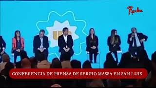 Sergio Massa, precandidato a presidente por Unión por la Patria en San Luis
