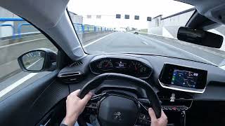 Peugeot 208 GT Line 2022 (1.2 PureTech 75 HP) TOP SPEED - POV Test Drive Review