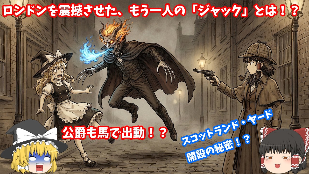 23話 【ゆっくり解説】切り裂きジャックの先輩！？ 夜のロンドンを震撼させた怪人「ばね足ジャック」と近代警察の誕生【ヴィクトリア朝】