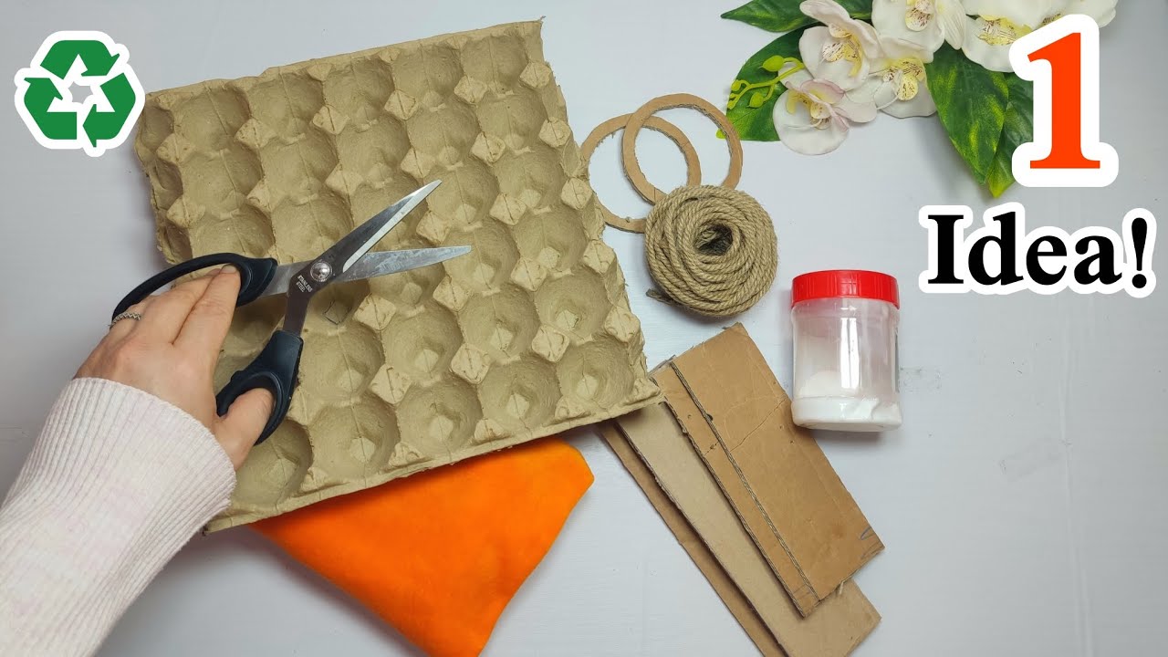 super Beautiful but low_cost! BEST DIY space_Saving Craft Idea From waste materials  ♻️😱