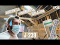 On attaque le 2e cote de la charpente  suspentes  fourrures  vlog rnovation hangar 36 j239