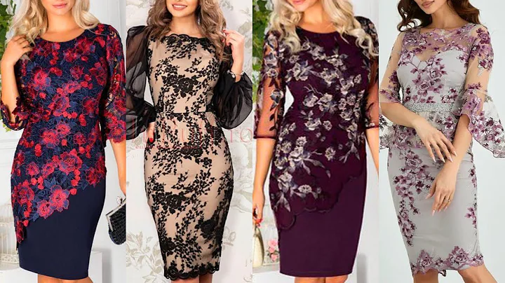 Woman lace mother of the bride dresses 2023/ Latest gorgeous plus size women dresses