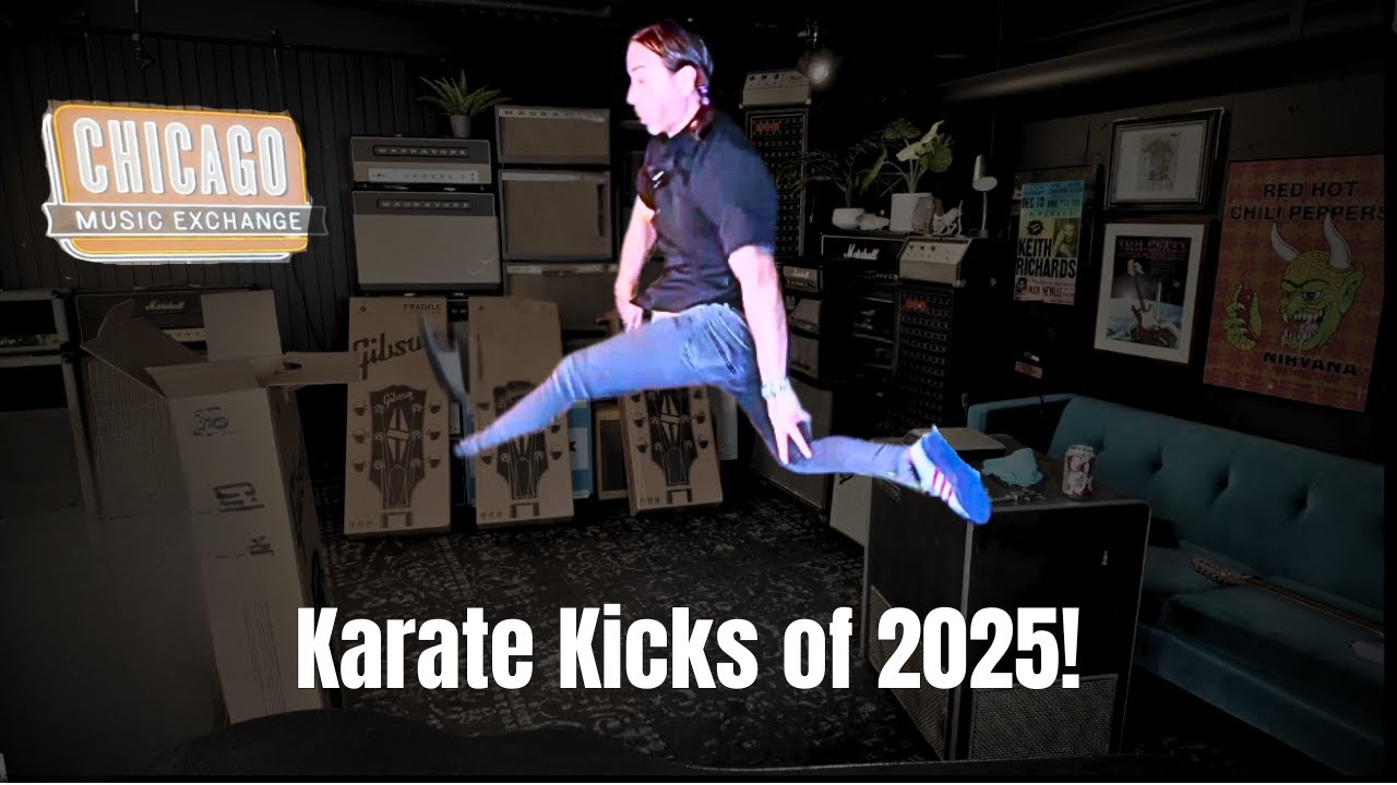 Лучшие кроссовки и гитары для карате 2025 года | Распаковка Gibson и Fender в Chicago Music Exchange