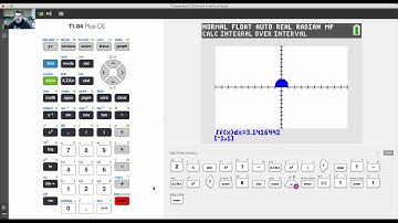 TI-84 CE Tutorial 9 Calculating a Definite Integral or Finding the Area Under the Curve