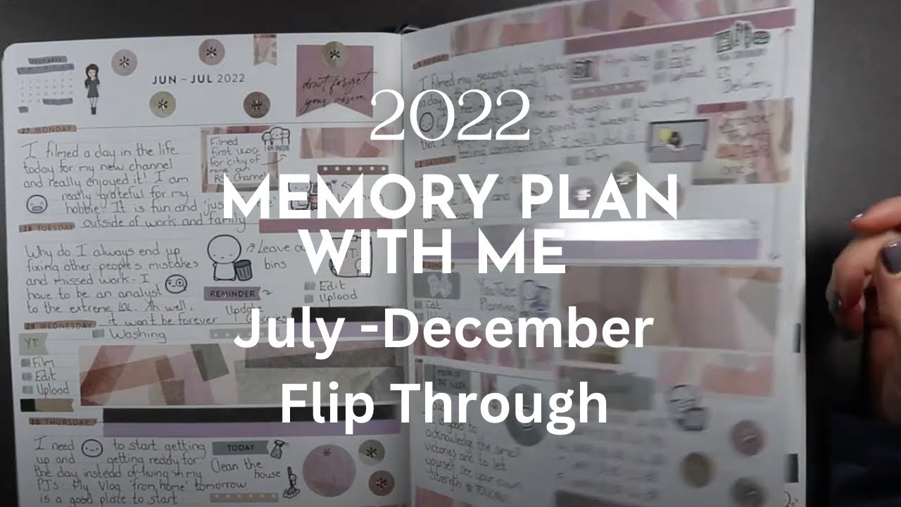 Planner Flip Through (July - December)-  EC 8x10 Focused Softbound