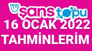 16 Ocak 2022 Şans Topu Tahmi̇nleri̇m. Şans Topu Tutturma Yollari Kazanma Şansi