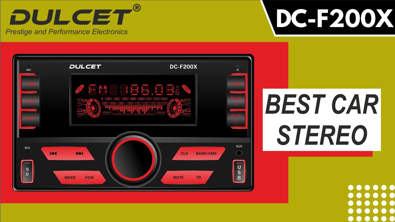 Best Double Din Car Stereo Dulcet DCF200X Unboxing And Review Universal Stereo Detailed