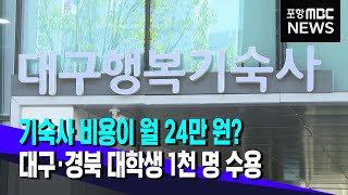 대구 도심에 '행복기숙사' 개관 (2023.06.07/뉴스투데이/포항MBC)