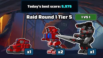 Raid Round 1 Tier 5 (1v1 Raid) | Best Score | New 2024 Raid Guide | Supermechs