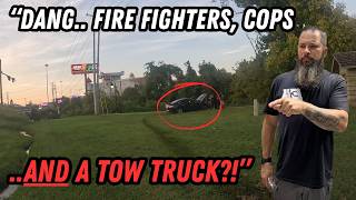 Fire fighters, cops, AND a tow truck?! | Winching & PD Calls