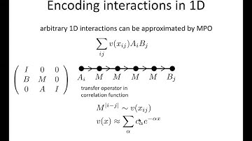 Garnet Chan, Tensor networks beyond models