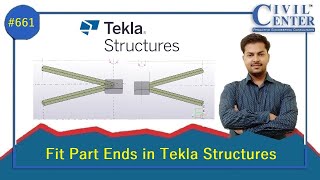 Fit Part Ends in Tekla Structures || Tekla Structures Tutorial