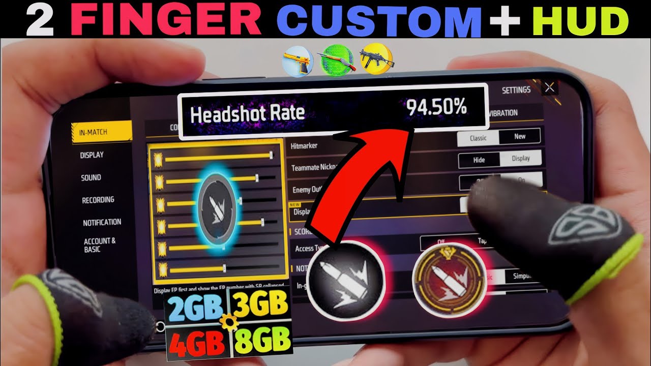 Hud Keycode 2 finger custom hud free fire code | 2 finger custom hud code - YouTube