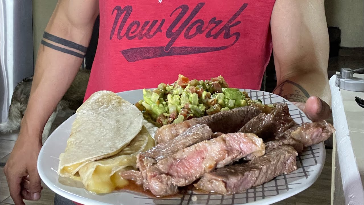 Rib eye con guacamole 🥑 y quesadillas rickyfoods YouTube