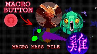 MACRO BUTTON + DESTROYING CLAN SOLO (AGAR.IO MOBILE)