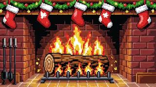 8-bit Yule Log - Christmas Fireplace 10 HOURS