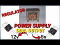 Power supply dual output 5v 12v