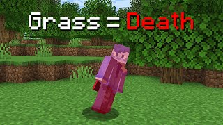 Minecraft But Touching Grass Kills You...