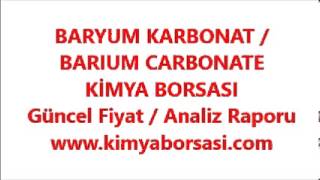 Baryum Karbonat Barium Carbonate