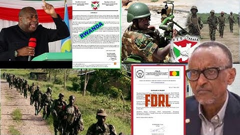 Video: Ikigitondo UMURIRO utazima URWANDA nuBURUNDI birisanga muntambara RED TABARA FDRL vyakomeye..