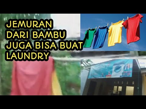  JEMURAN DARI BAMBU  ASAL BISA KERING PART4 YouTube