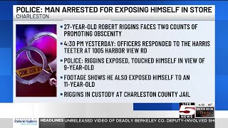 VIDEO: Charleston man accused of exposing himself to 2 children inside grocery store
