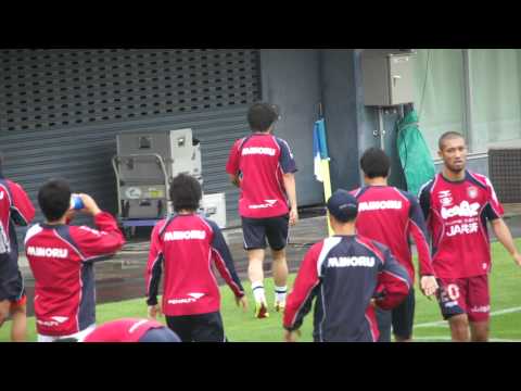 2012 J2 第18節 ファジアーノ岡山 選手ウォームアップ&選手チャント