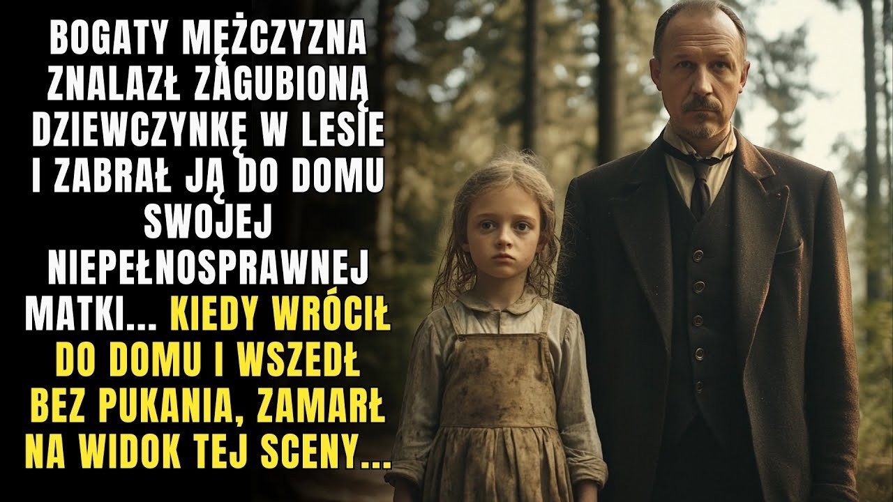 🔴BOGATY MĘŻCZYZNA ZNALAZŁ ZAGUBIONĄ DZIEWCZYNKĘ W LESIE I ZABRAŁ JĄ DO DOMU SWOJEJ NIEPEŁNOSPRAWNEJ