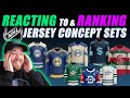Reacting to & Ranking NHL Jersey Concept Sets!
