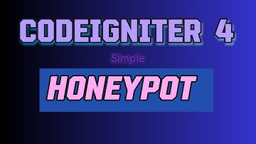 CodeIgniter 4 Honeypot #codeigniter #codeigniter4 #honeypot #bot