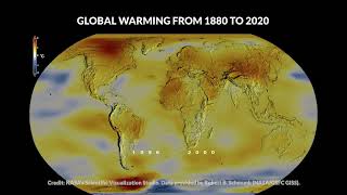 Global Warming from 1880 to 2020